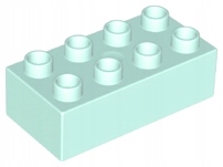 

Lego Duplo 3011 Klocek Płytka 2X4 aqua Nowa (12g)