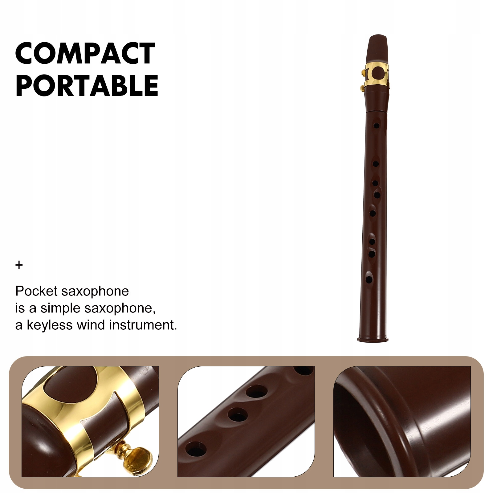 Portable Saxophone Metal Simple Rodzaj inny