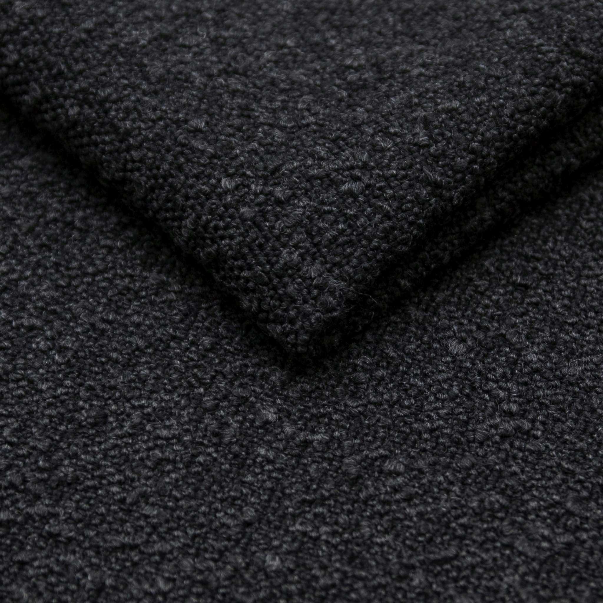 Potahová látka na nábytek nejsilnější bukla Pecora black (bouclé 1mb