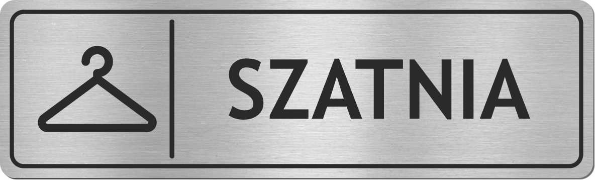 

Tabliczka na drzwi Szatnia stal nierdzewna