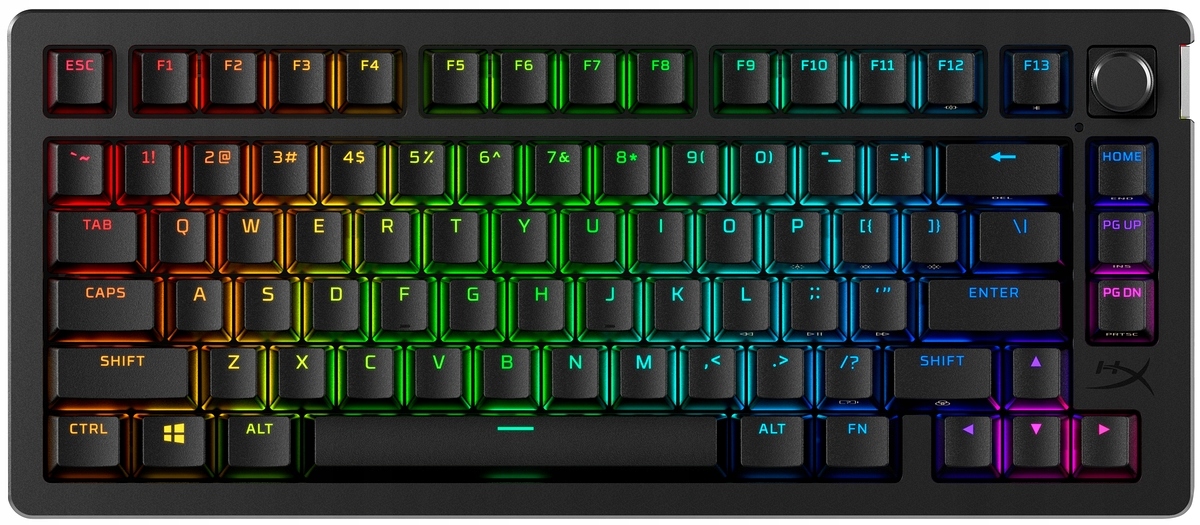 Bezdrátová klávesnice HyperX Alloy Rise 75 Rgb Led 91Y91AA Qwerty Us/pl