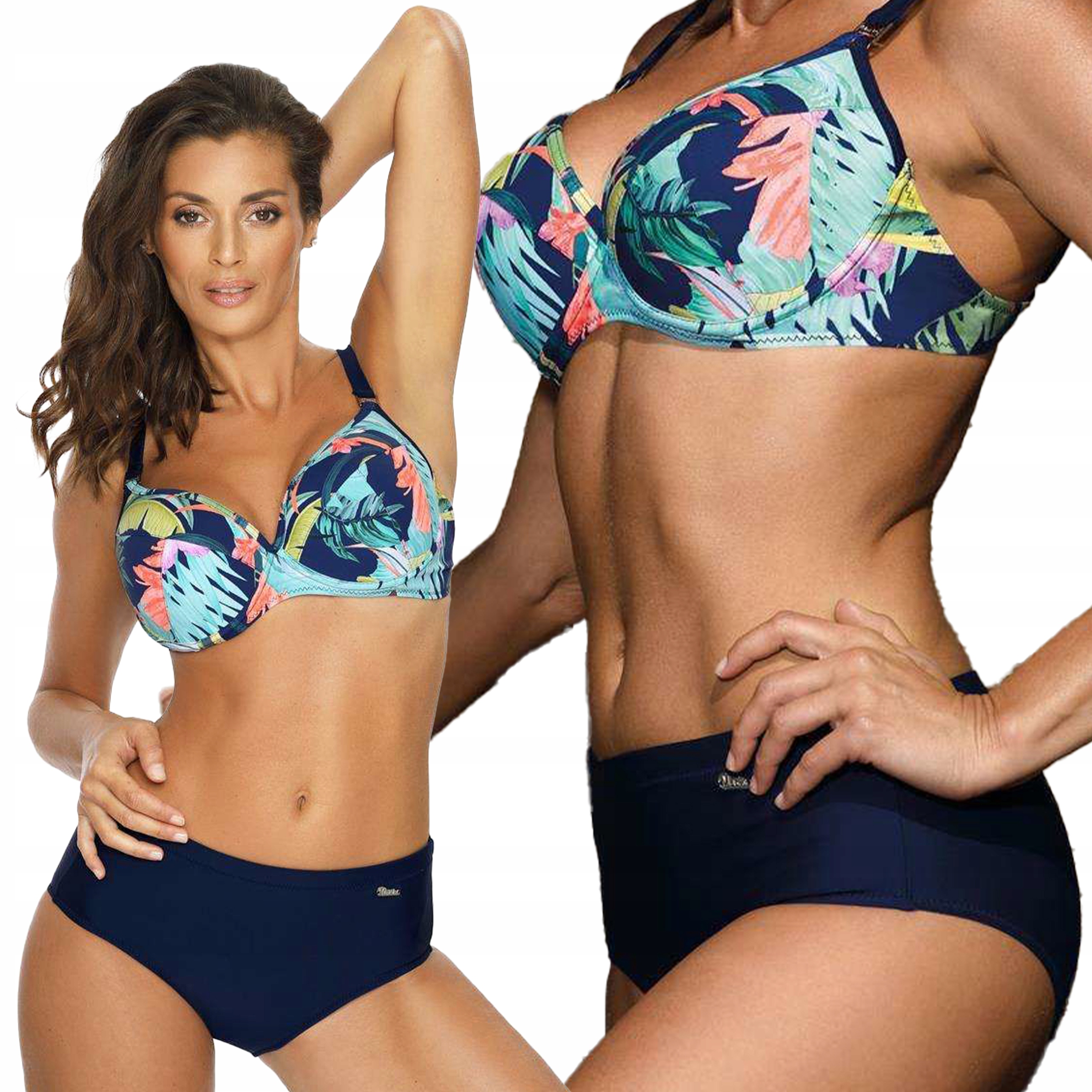 Vyztužené dvoudílné plavky Hanna Blueberry M-613 (4) 40F