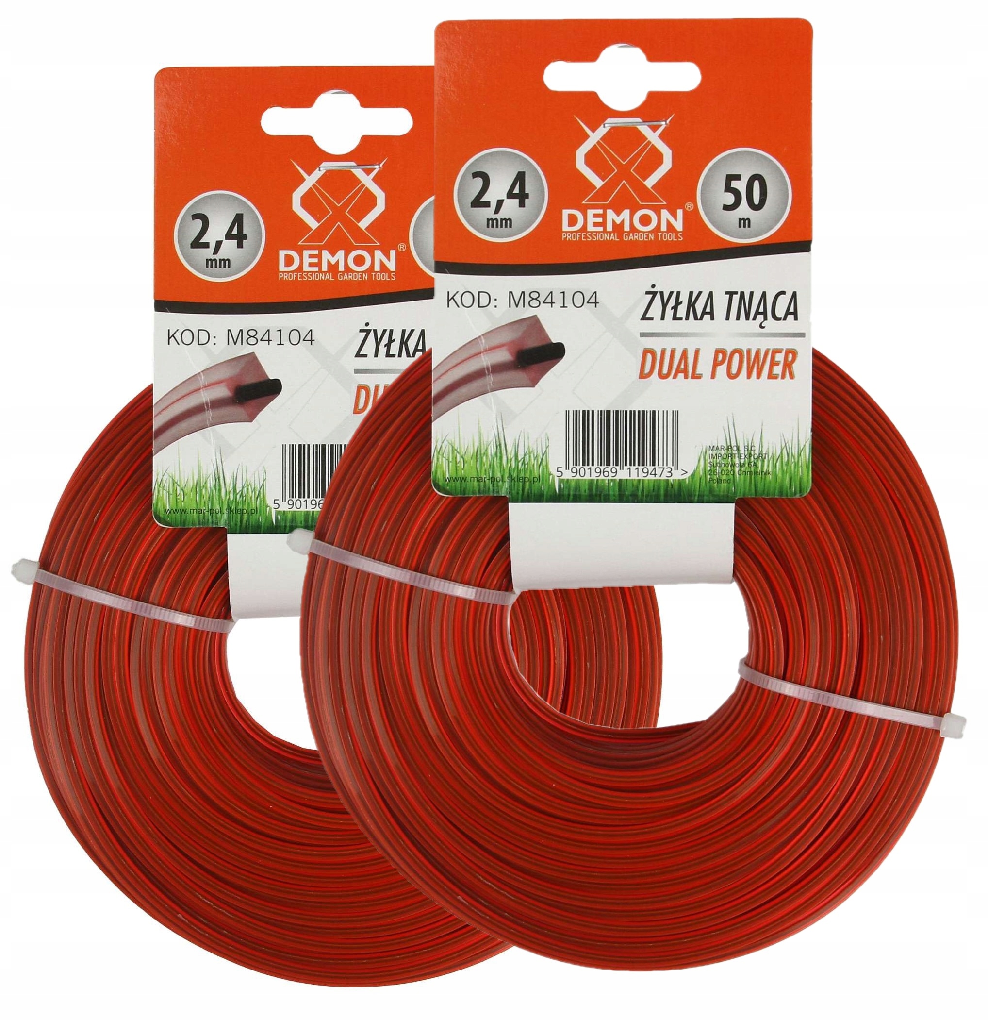

Żyłka Tnąca Do Kosy 2.4mm 100m Kwadrat Zbrojona