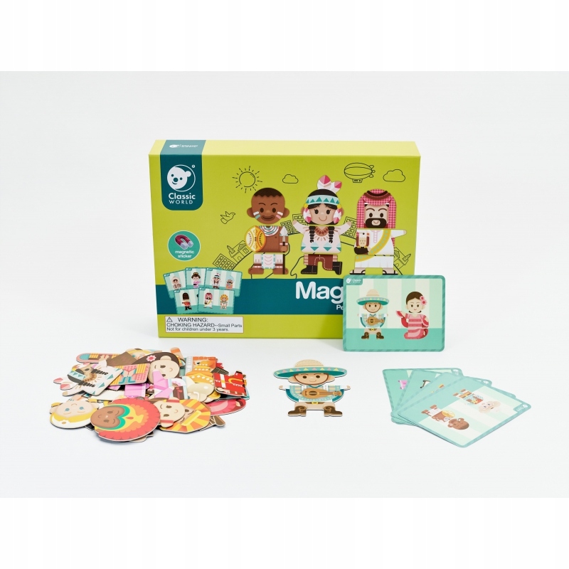 

Edukacyjna Układanka Magnetyczna Ludzie 60 el.