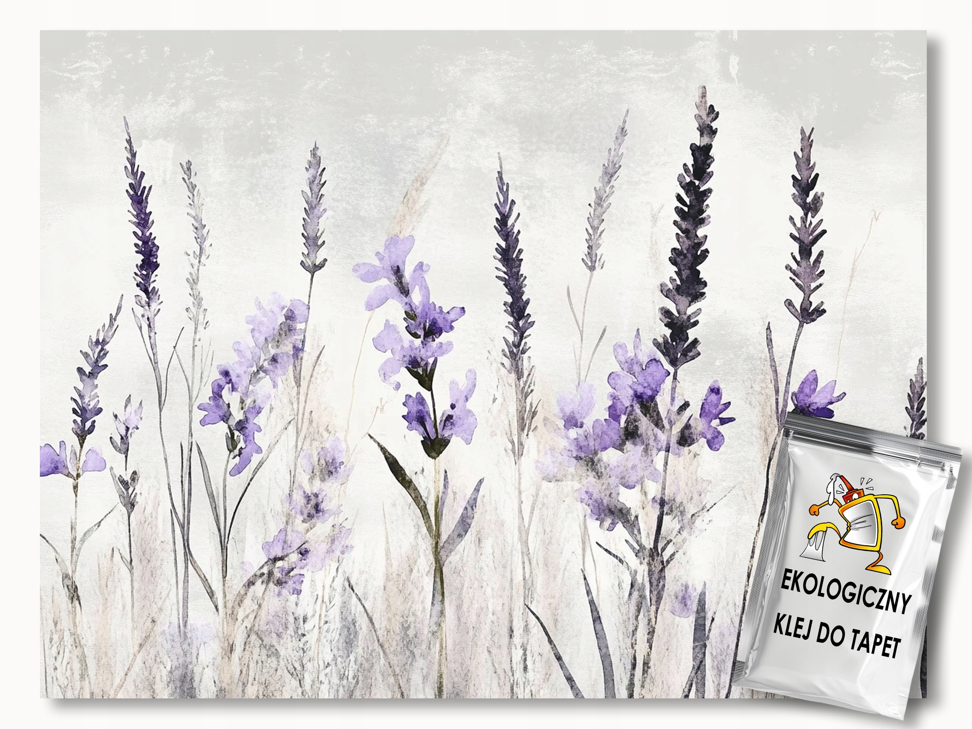 Fototapeta Flizelina Akvarel Zahrada Květy Levandule Vřes 254x184 130g