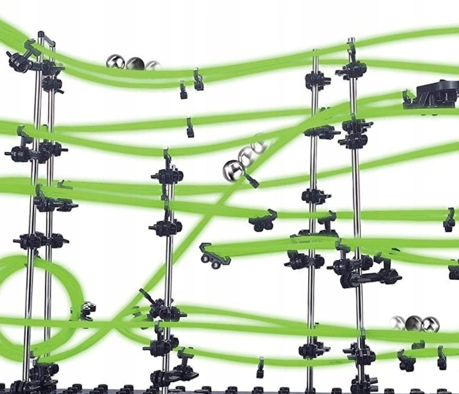 ŚWIECĄCY W CIEMNOŚCI TOR KULKOWY KULODROM ROLLERCOASTER KULKI LEVEL 3G Marka ChRLD