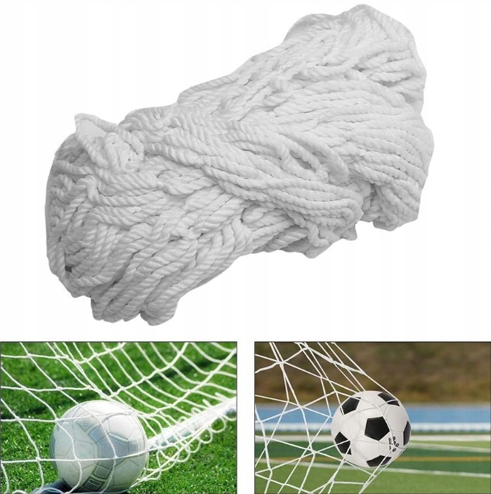 SIATKA DO METALOWEJ BRAMKI PIŁKARSKIEJ 180x120 Marka bez marki