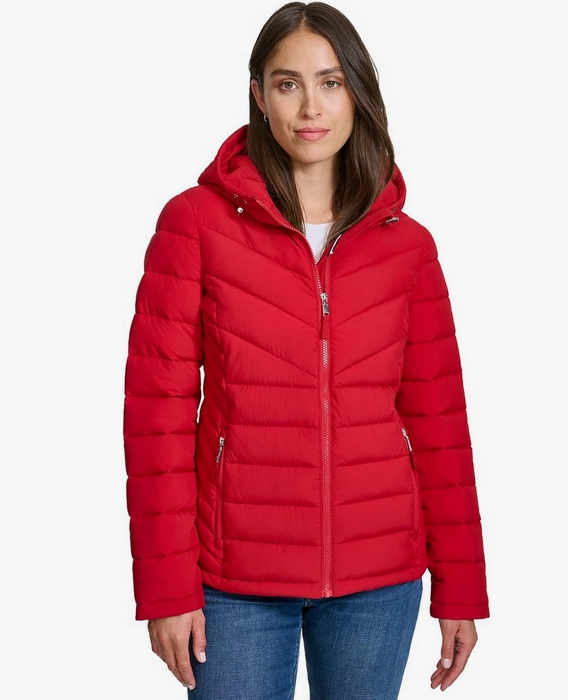 Tommy Hilfiger dámská zimní bunda Packable červená S
