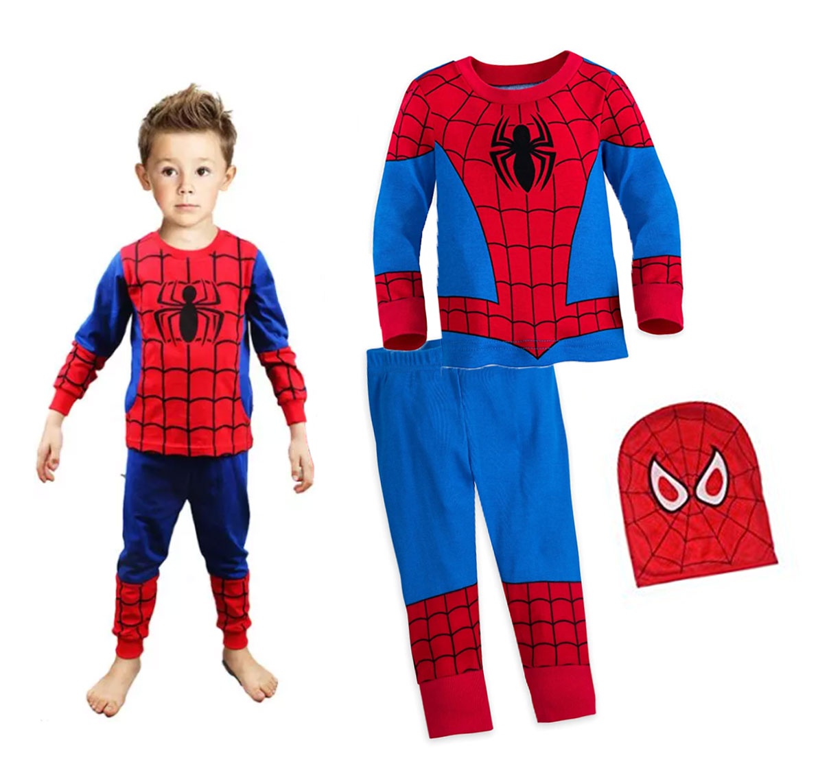 

Spiderman S Strój Przebranie Maska Kostium 92-104