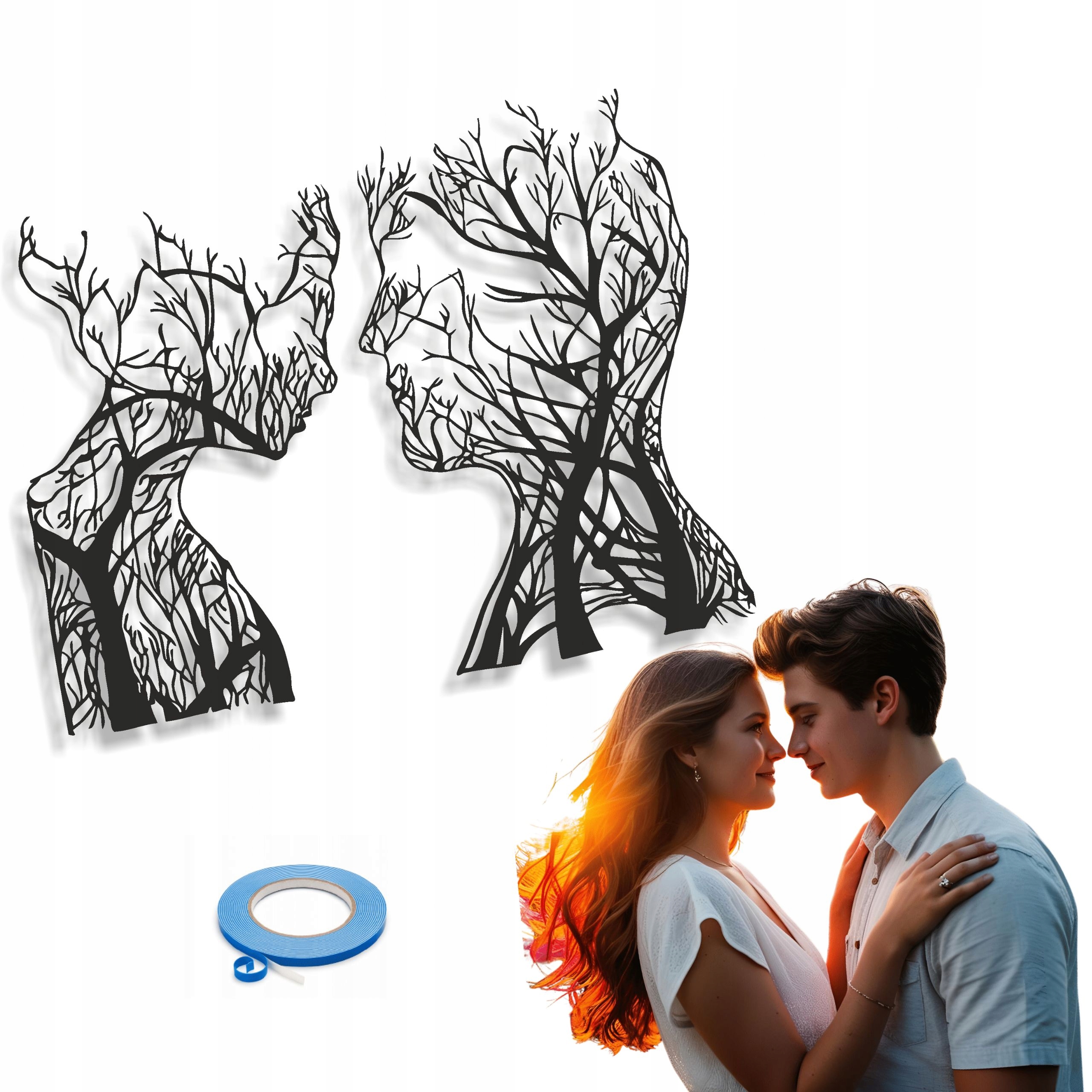 Prolamovaný Obraz XL 60X81 On Strom Vítr Dekorace Ozdoba Na Zeď