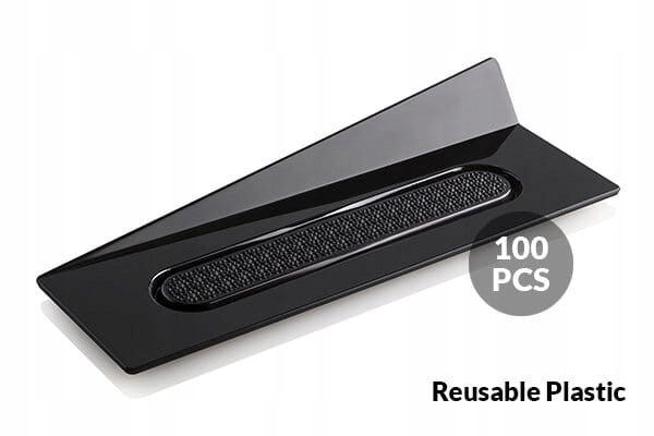 Levně Podkladová báze pod monoporce Banketovka 140x40mm/100 Ks černá