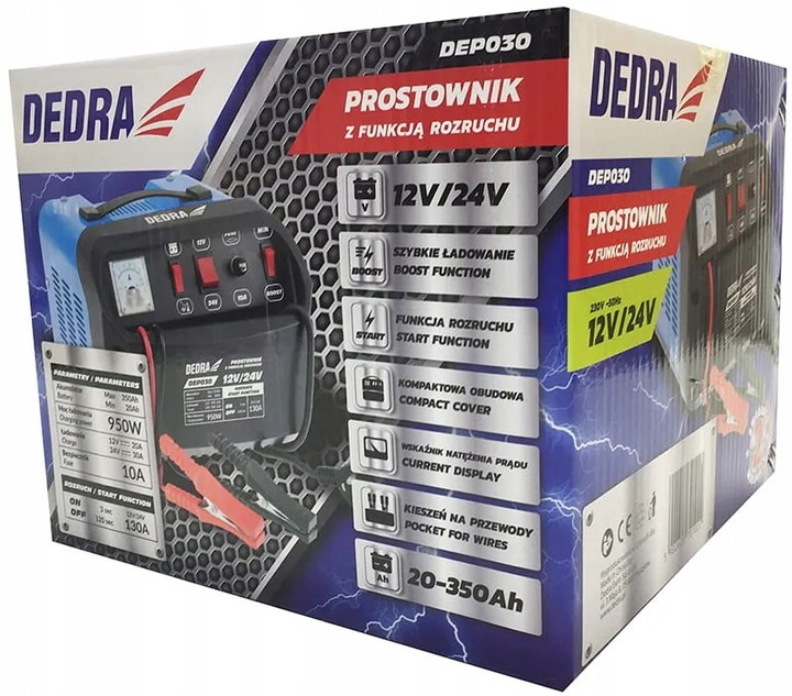 Prostownik z Funkcja Rozruchu i Ladowania Kod producenta DEP030