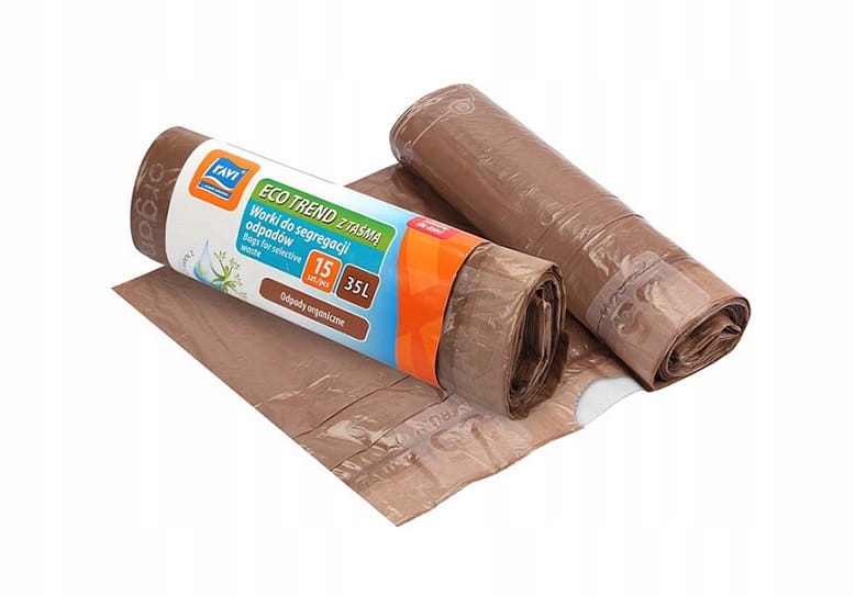 

Worki segregacji organicznych brązowe 35 l 15 szt.