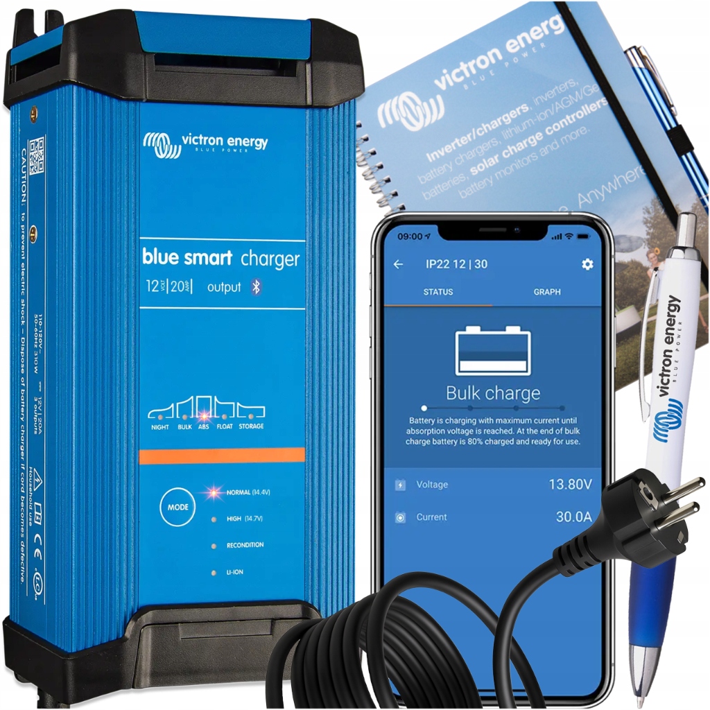 Ładowarka prostownik Victron Blue Smart IP22 Charger 12/20 (1) 12V 20A REV2