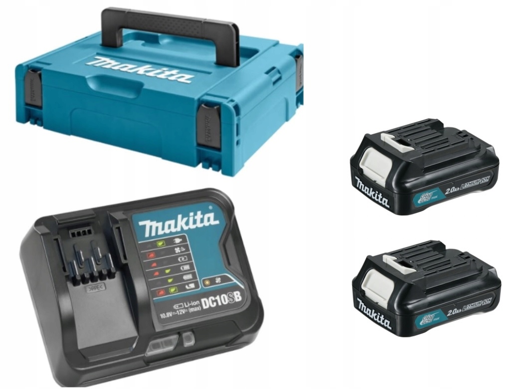 Makita Zestaw Zasilający 12V BL1021B DC10SB Makpac