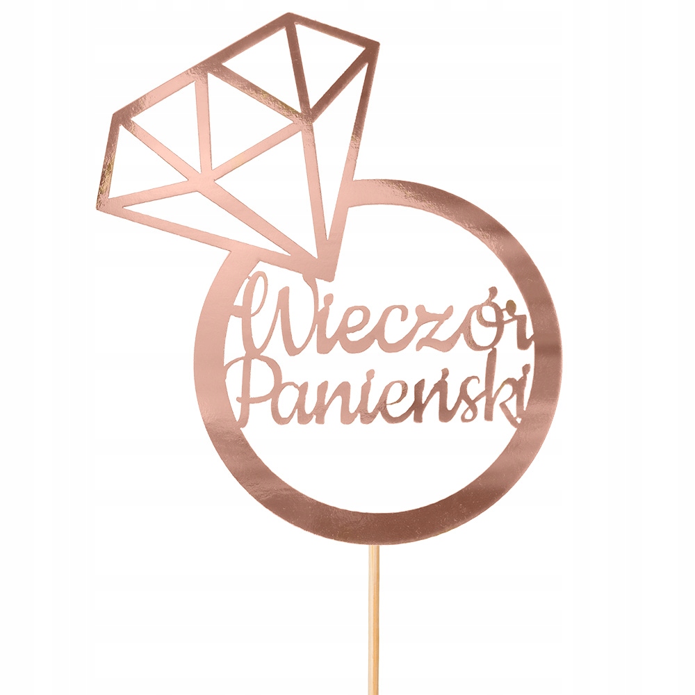 

Topper Panieński Rose Gold Dekoracja Na Tort
