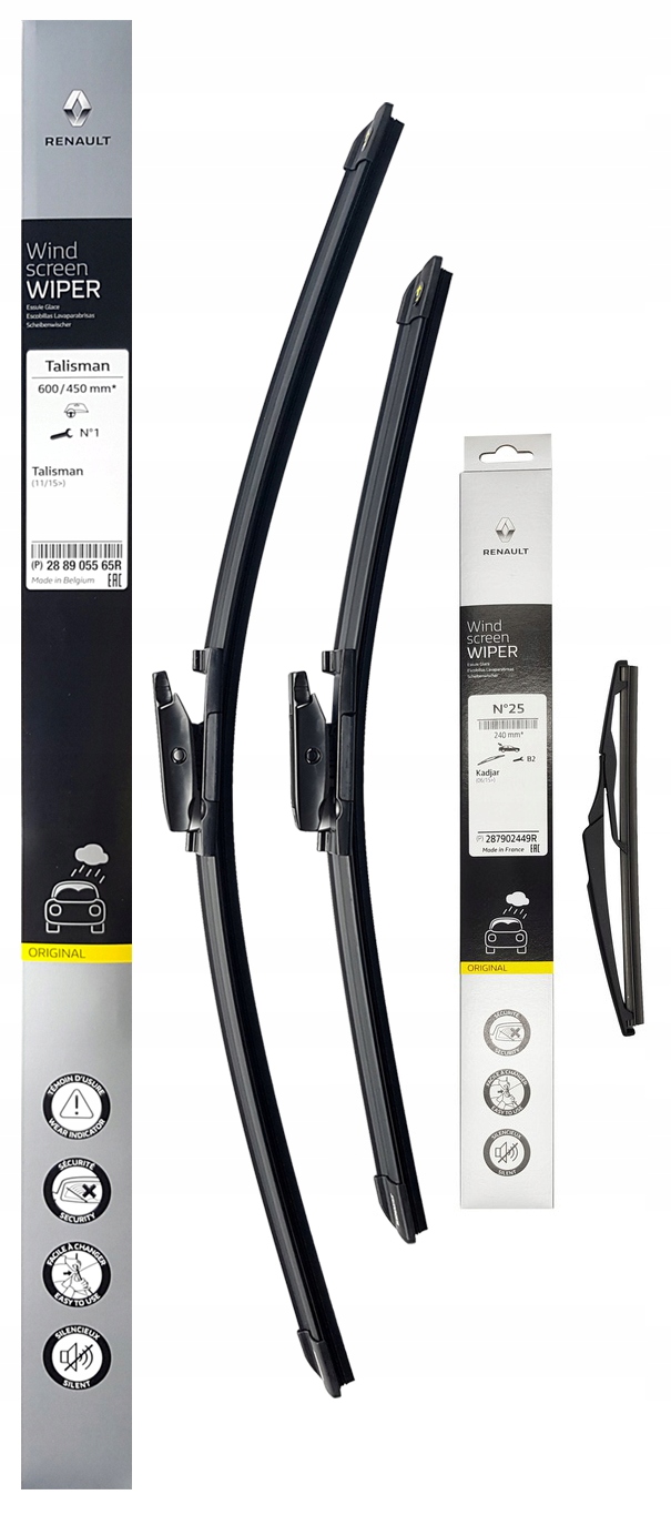

Oe Renault Talisman 2015- Wycieraczki Przód Tył