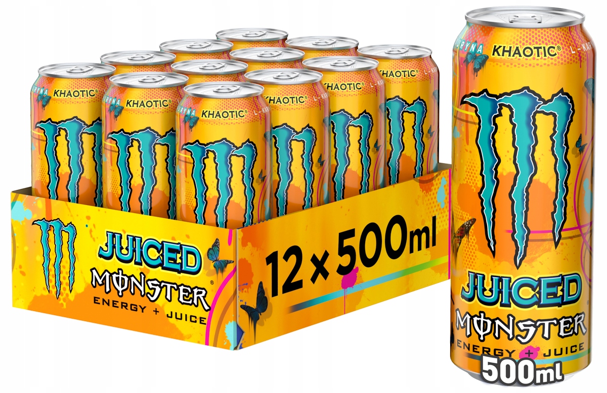 Energetický nápoj Monster Juiced Khaotic 500 ml x 12