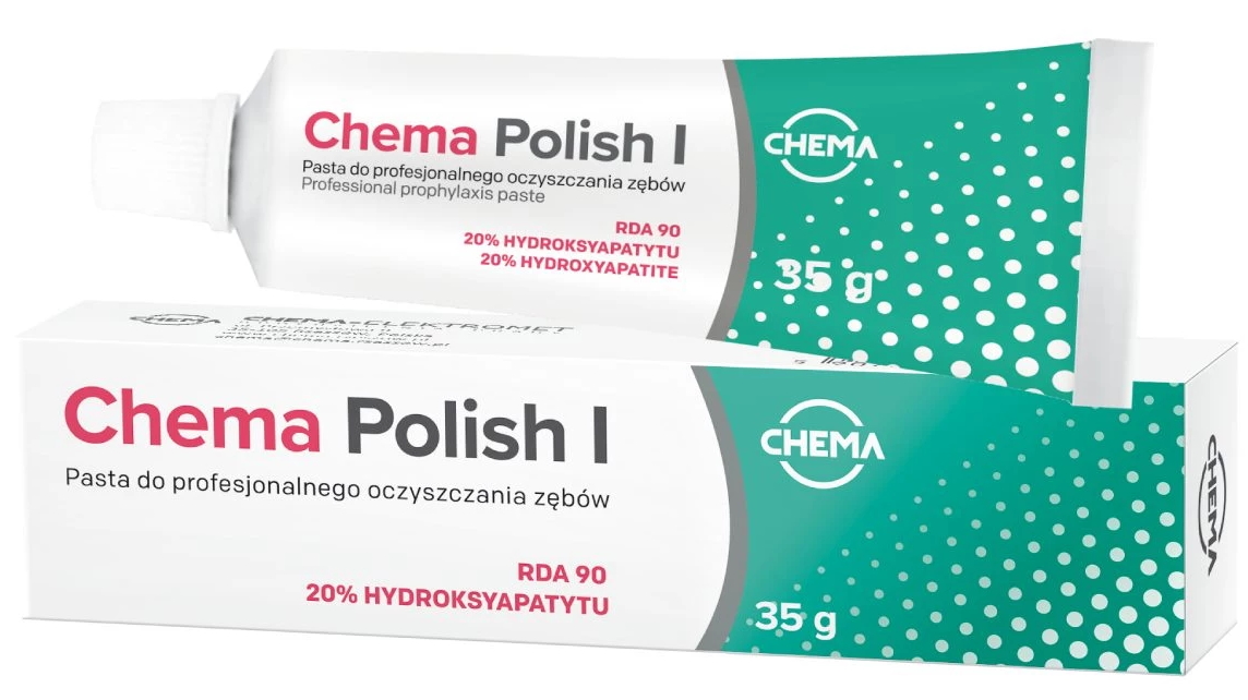 PASTA POLERSKA POLISH I CHEMA 35g PROFESJONALNE OCZYSZCZANIE ZĘBÓW