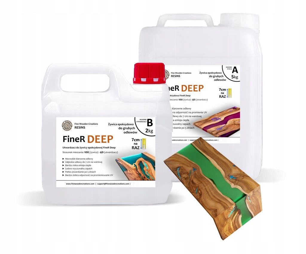 Epoxidová odlévací pryskyřice krystalická do 7 cm FineR Deep 7 kg