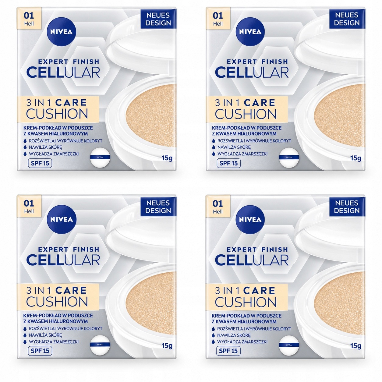 Nivea Cellular 3V1 Protivráskový krém Podkladová Báze v polštáři 01 15 g x4
