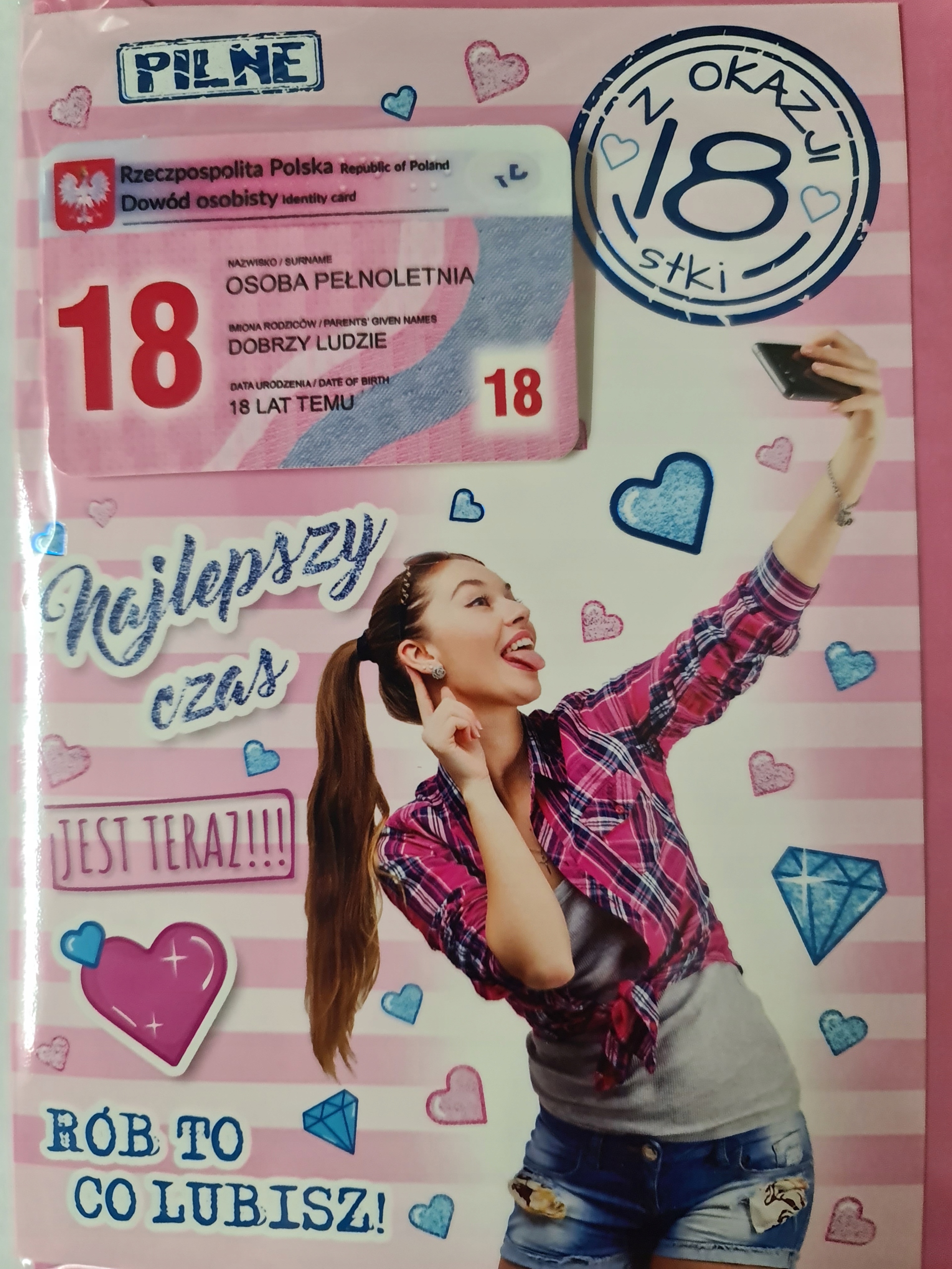 

kartka na osiemnastkę kartka na 18 kartki Wesołe