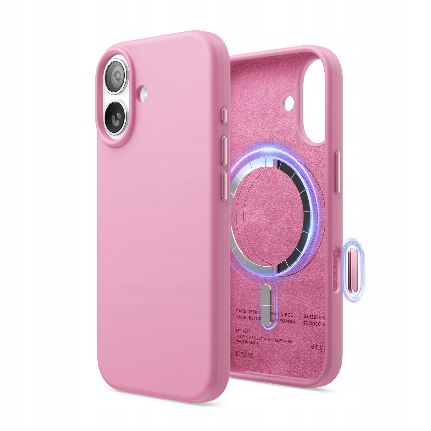 Silikonowe Etui z MagSafe Elago iPhone 17 Hot Pink