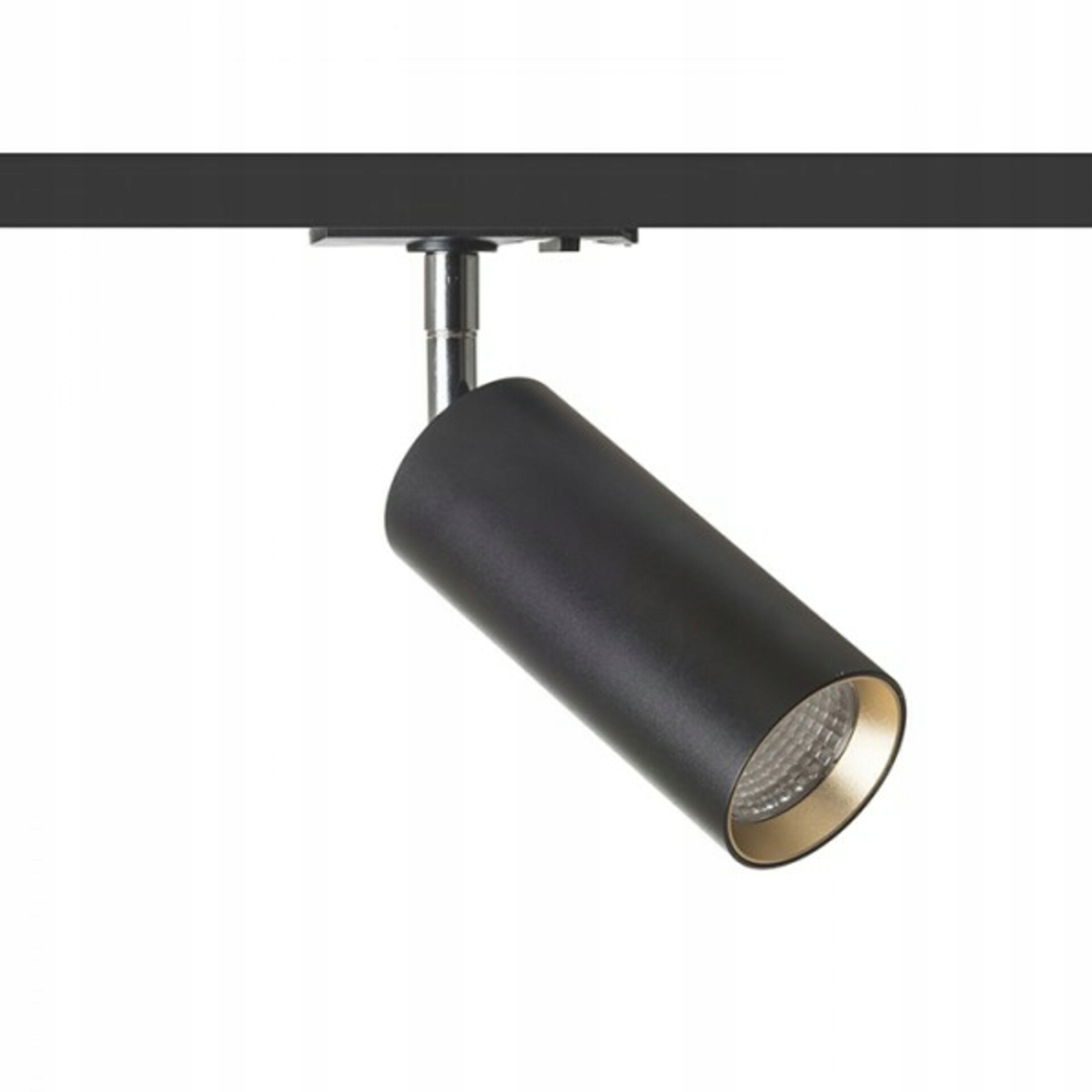 Rendl Mavro Led reflektor na jednookruhovou lištu, černá/zlatá, 12W, 3000K