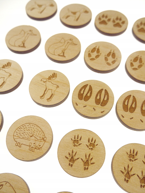 Puzzle drewniane MONTESSORI Gra Memory TROPY ZWIERZĄT Stuka Puka EAN (GTIN) 5903816022301