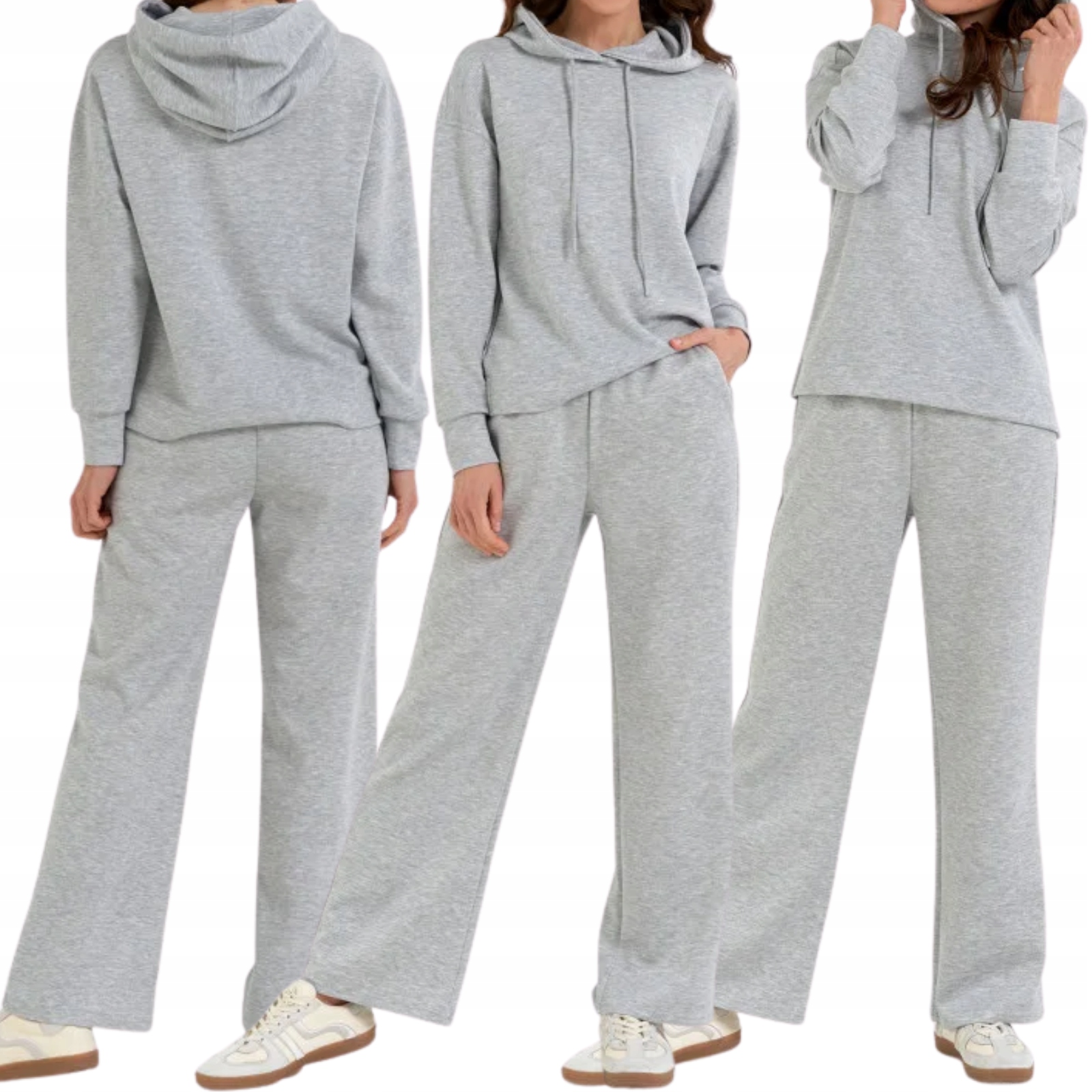 Teplákovka Dámská mikina s kapucí a široké kalhoty Pohodlné Moraj XL