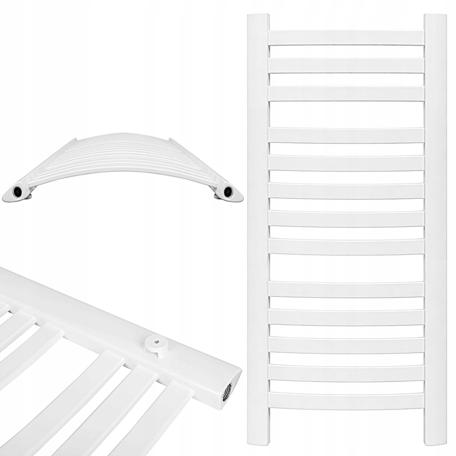 Nástenný Kúpeľňový Ohrievač Biely Rebrík GR3 800 x 470 13 Rebier 410W