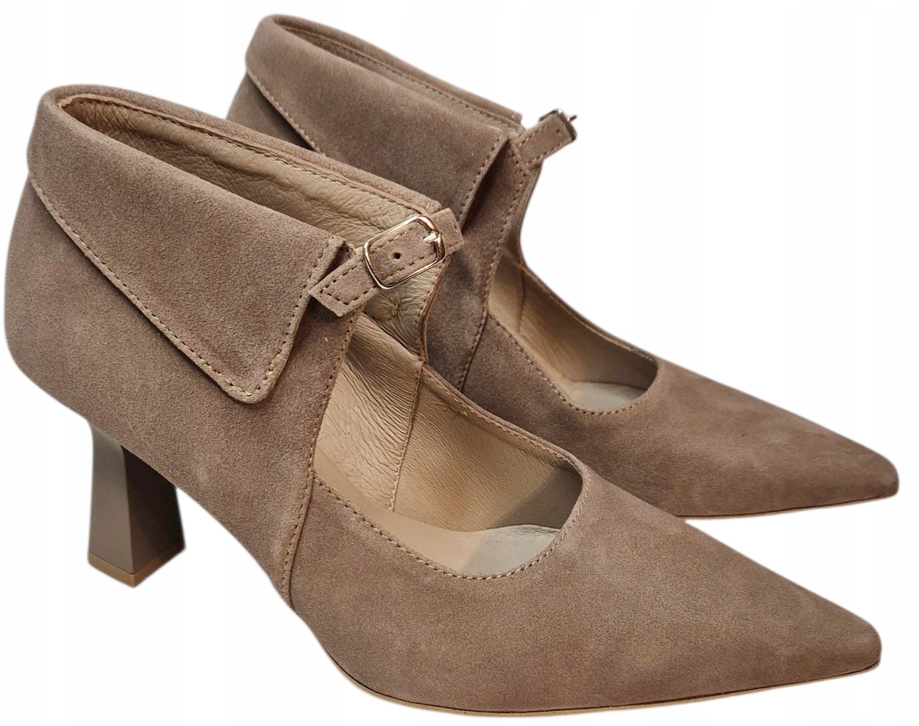 Gamis 8129 Boty Béžová semišová kůže vel 38