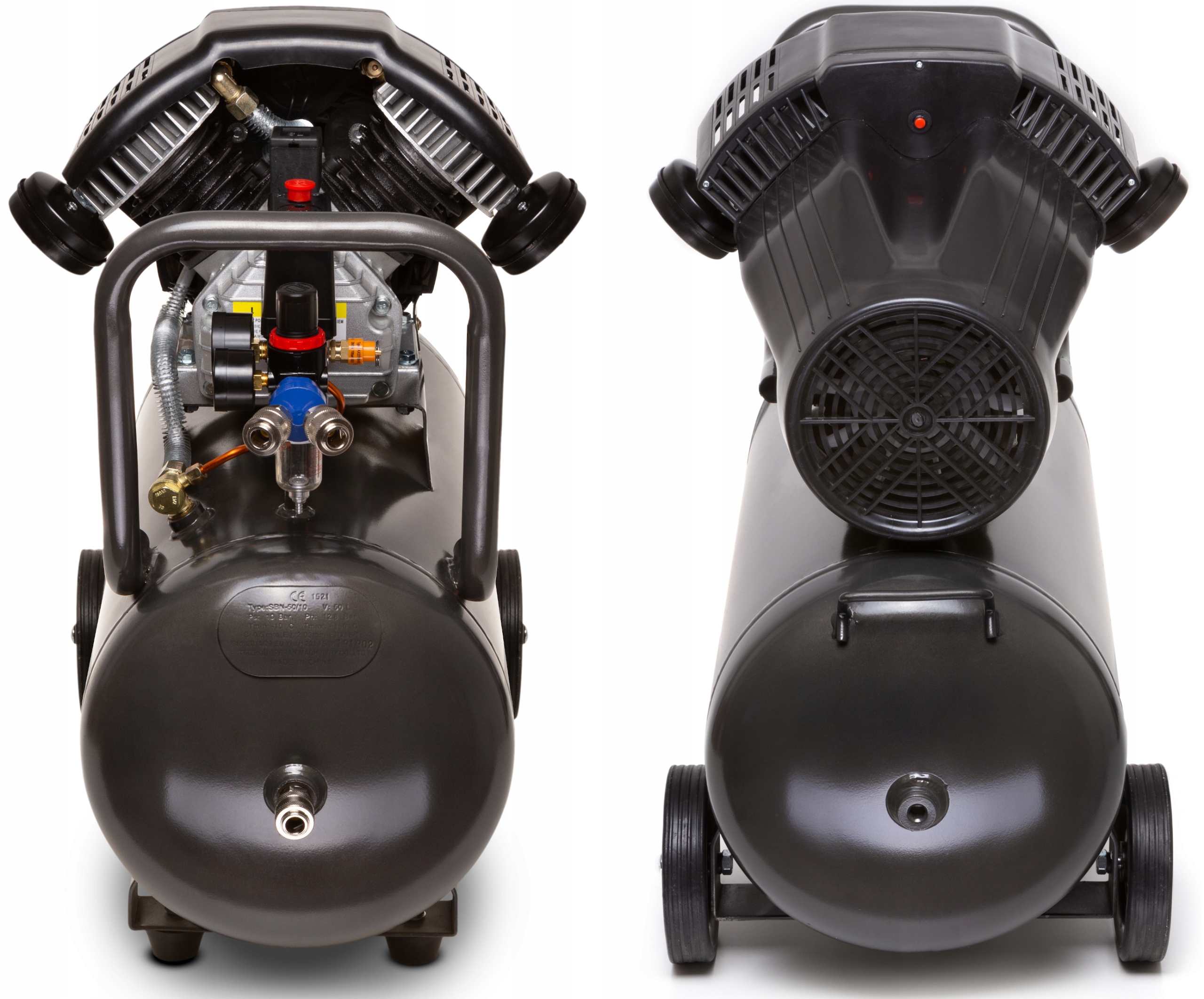 KOMPRESOR OLEJOWY SPRĘŻARKA 50L GRATIS ZESTAW 8w1 Model SBN – ZV2048