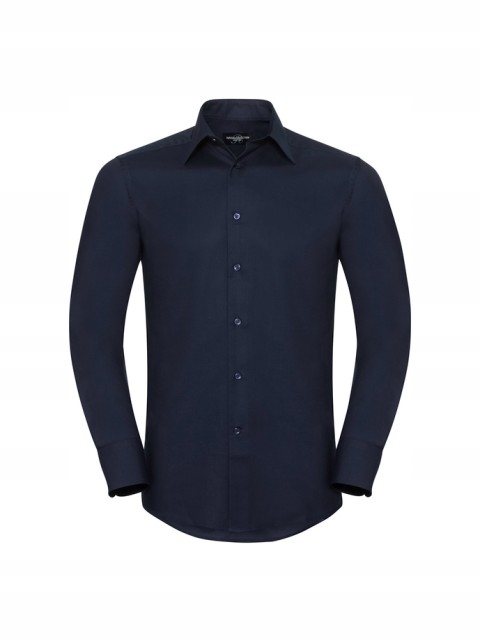 Pánská košile s dlouhým rukávem Oxford Collection Russell Bright Navy S