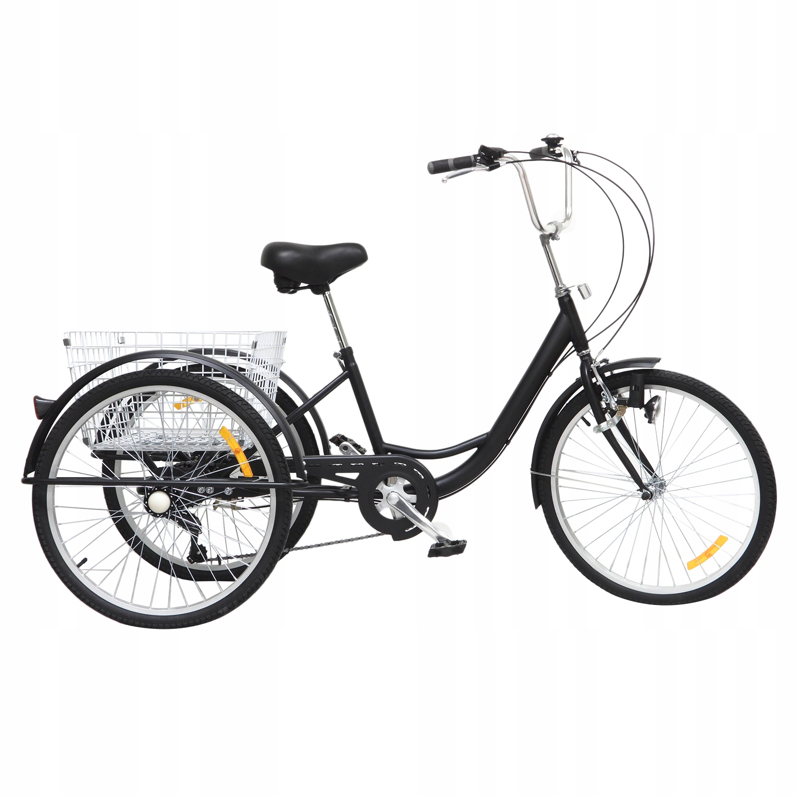 ROWER 3 KOŁOWY DLA DOROSŁYCH 24' 6 BIEG Z ŚWIATŁA