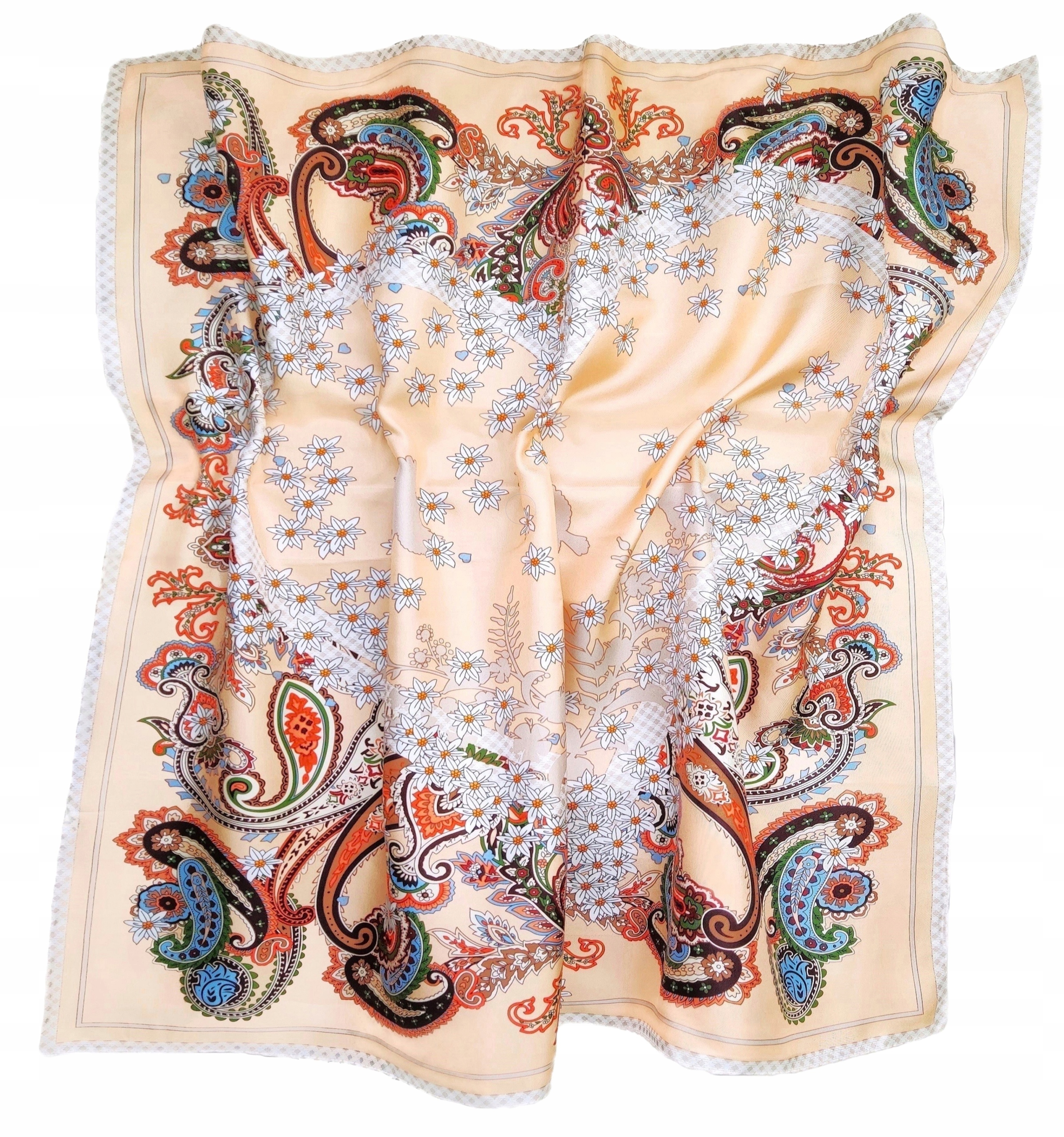 100% Hedvábný Značkový Šátek, Šátek, Prémiová Kvalita+