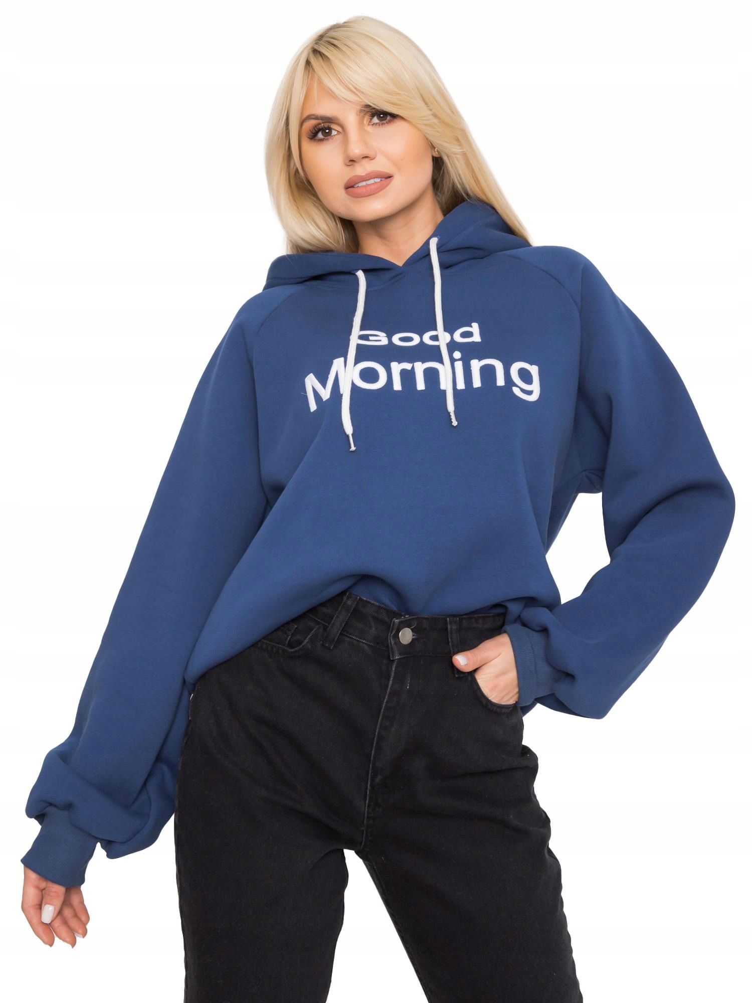 

Damska Bluza Ocieplana oversize z kapturem - L/XL
