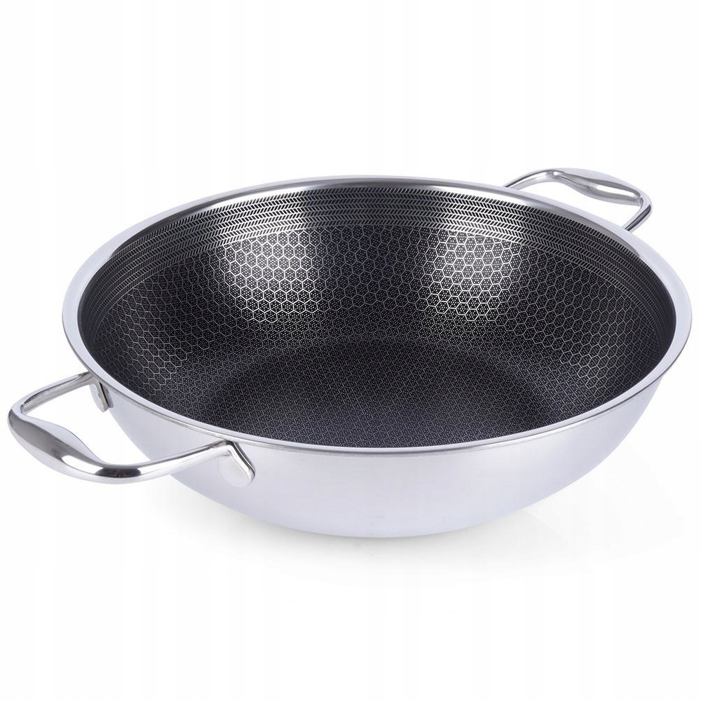 Panvica wok z nepriľnavej ocele Cookcell 28 cm