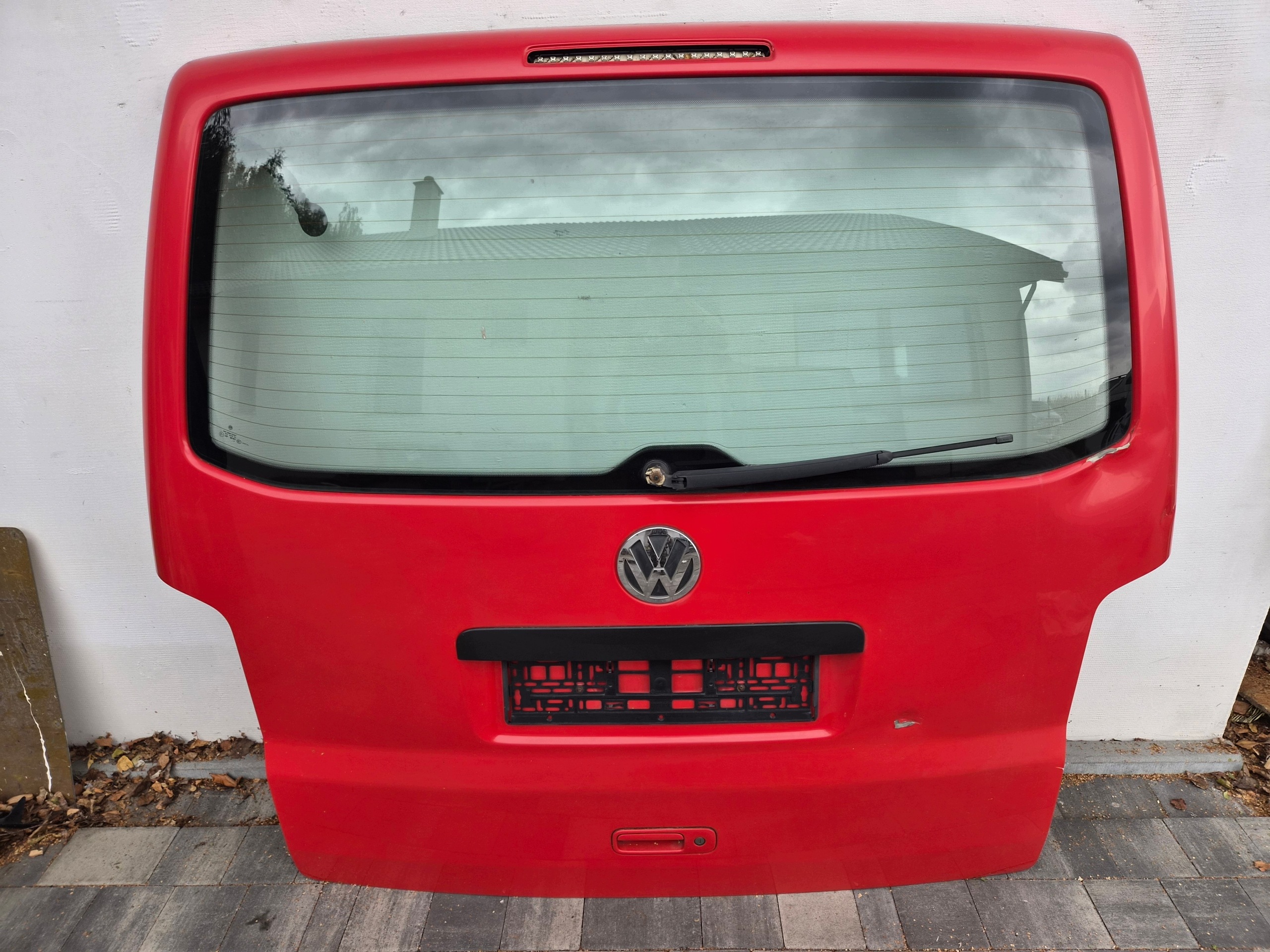 trunk door cover boot VW T5 T5 lift rear part red