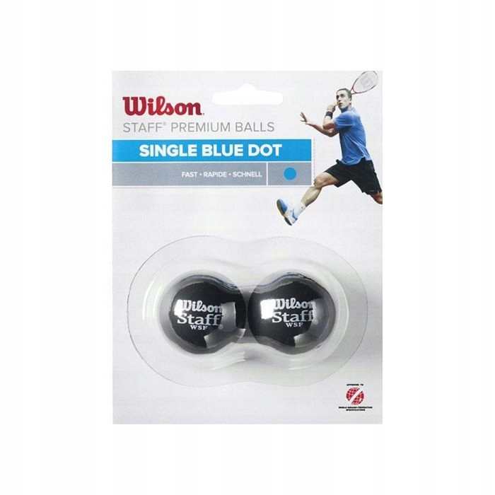 Piłki do squasha Wilson Staff Niebieska Kropka 2 szt