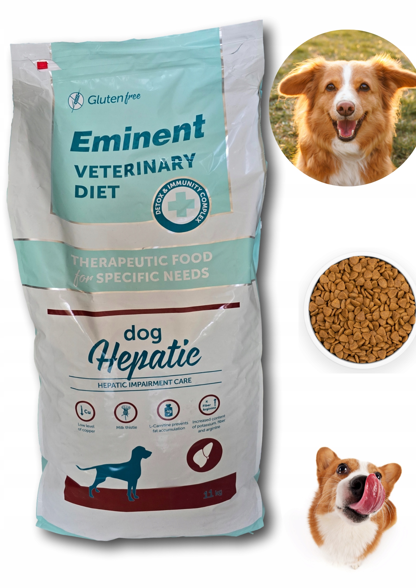 Levně Eminent Veterinary Diet Dog Hepatic 11kg Játra krmivo dietní pro psy