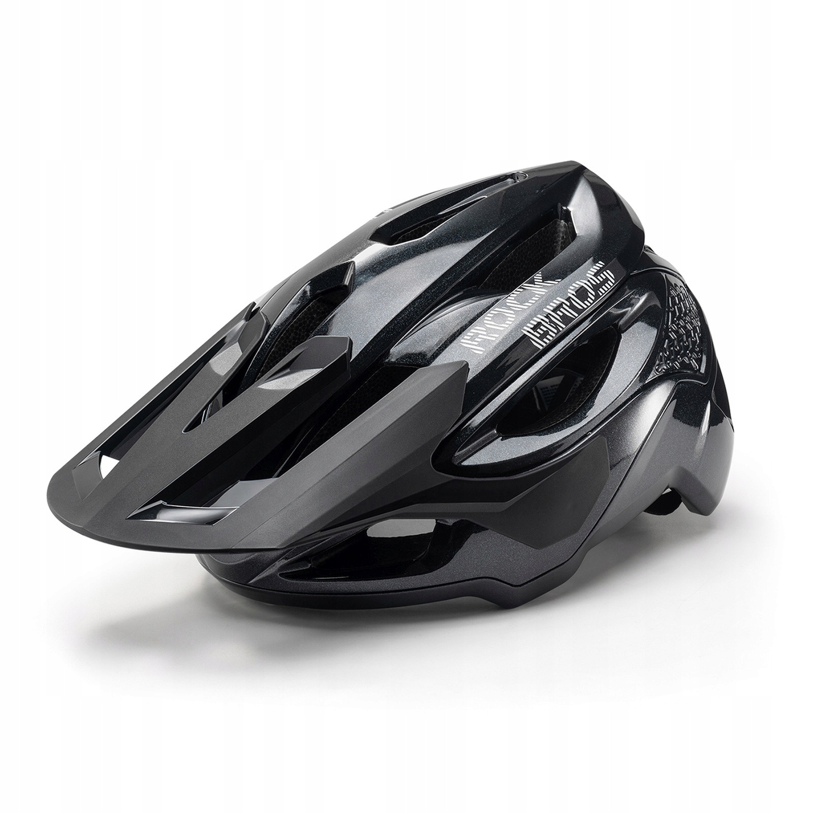 Horská Cyklistická Přilba S Nastavitelným Kšiltem, 58-62 CM, Magnetické Zapínání, Černá
