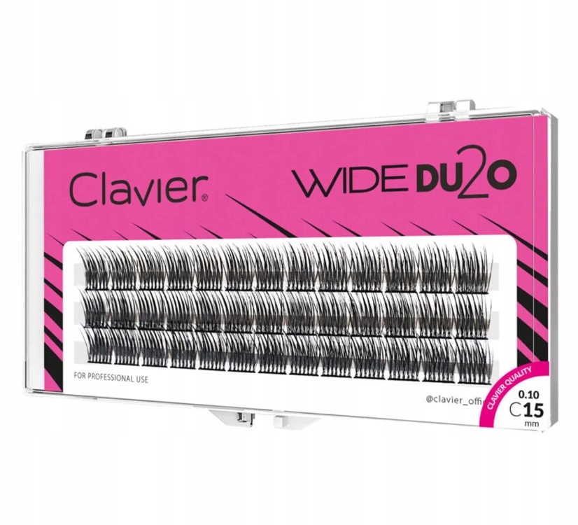 Kępki Rzęs Clavier Wide DU2O Mini Paski 15mm