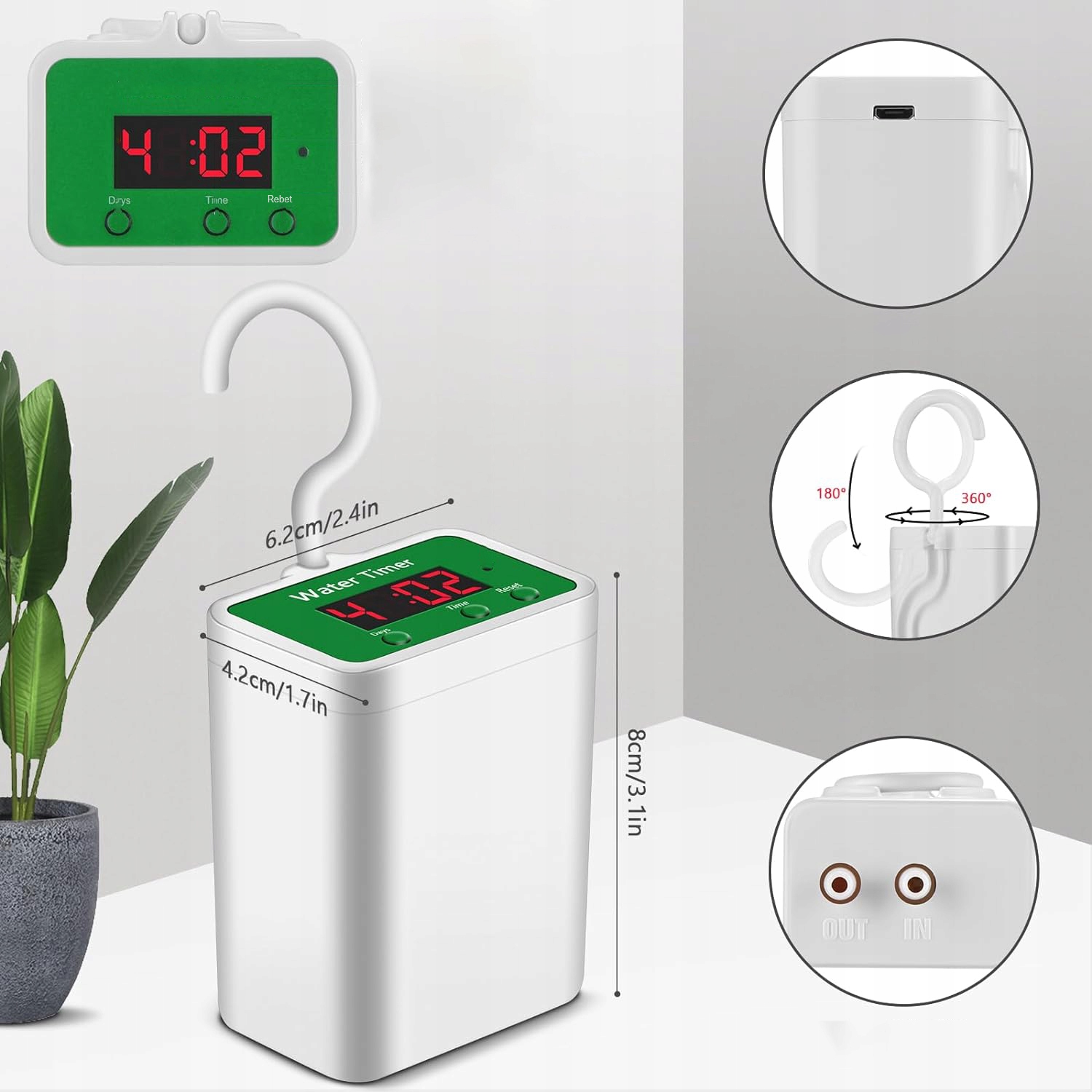 ZESTAW AUTOMATYCZNEGO NAWADNIANIA KROPELKOWEGO Z TIMER DO 12 ROŚLIN Kod producenta Automatyczny system nawadniania