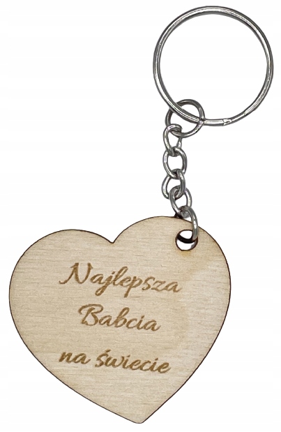 

Brelok drewniany na Dzień Babci Najlepsza Babcia