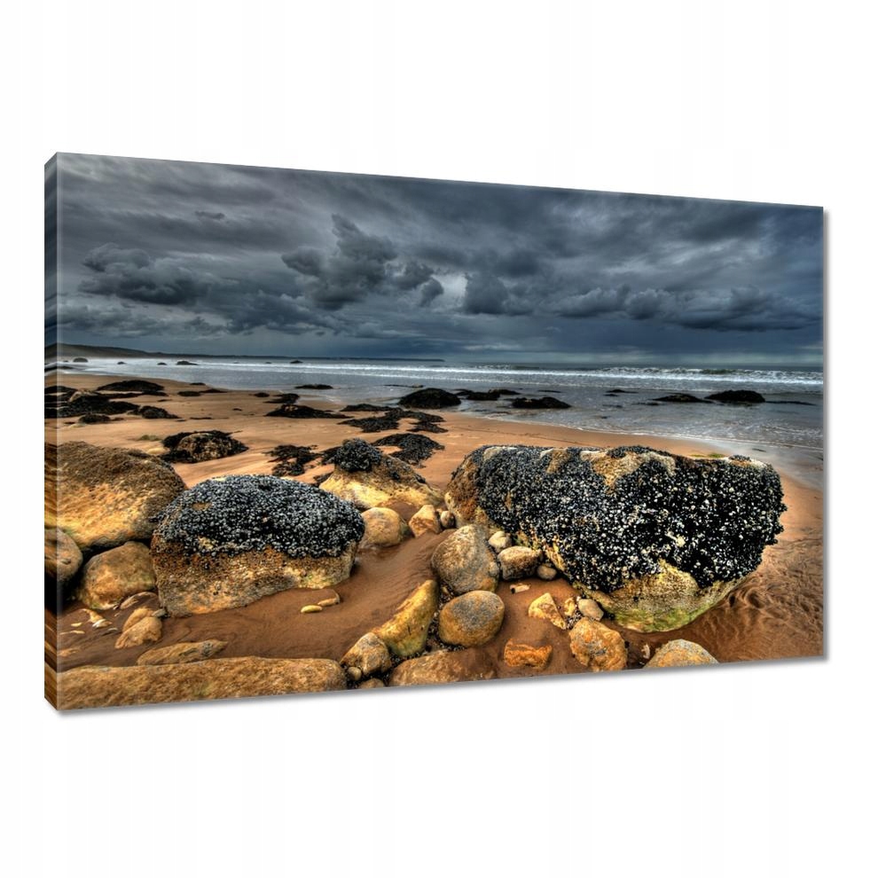 

Obrazy 90x60 Kamienista plaża Morze