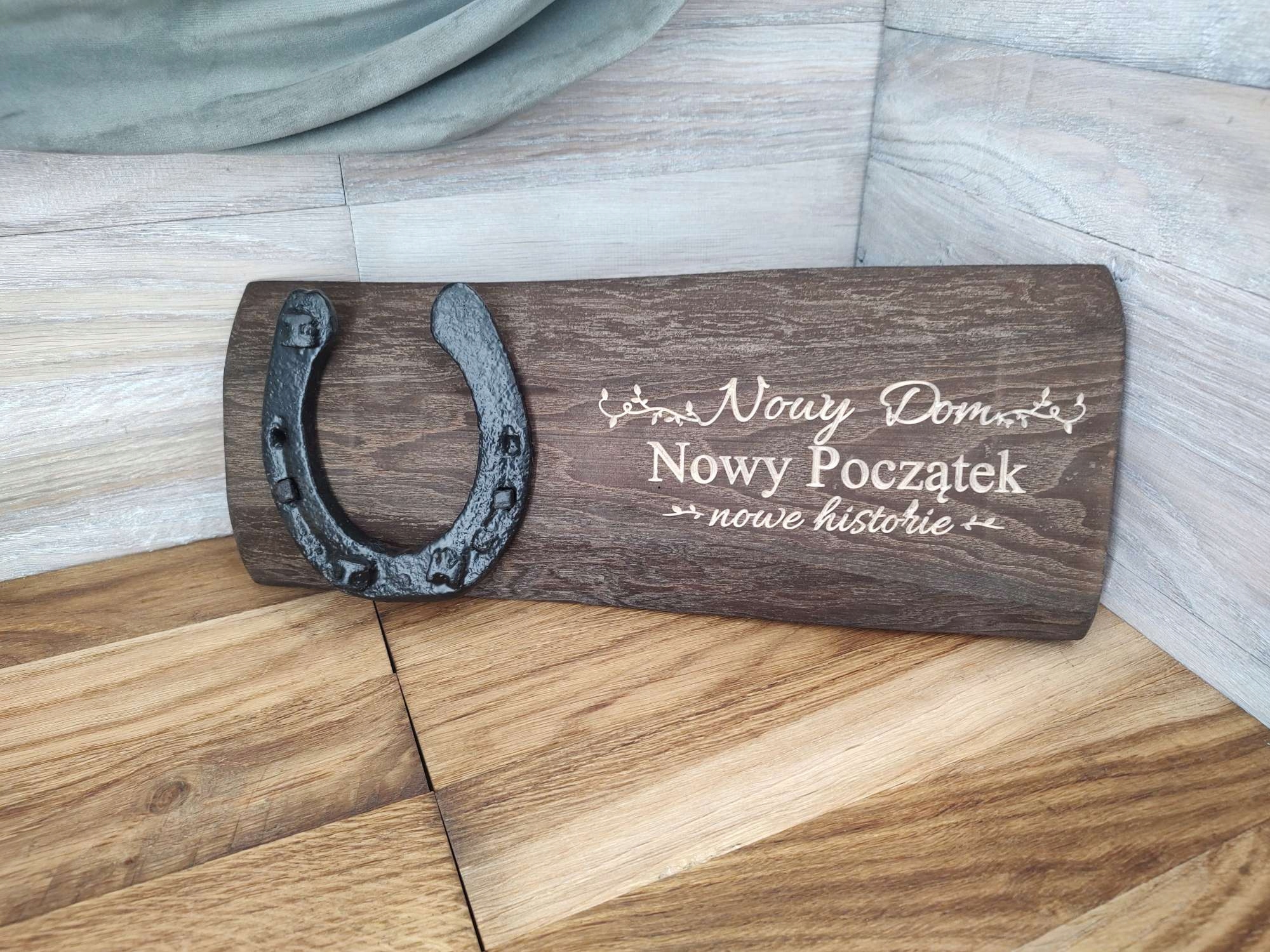 Originální dárek naštěstí podkova nový domov