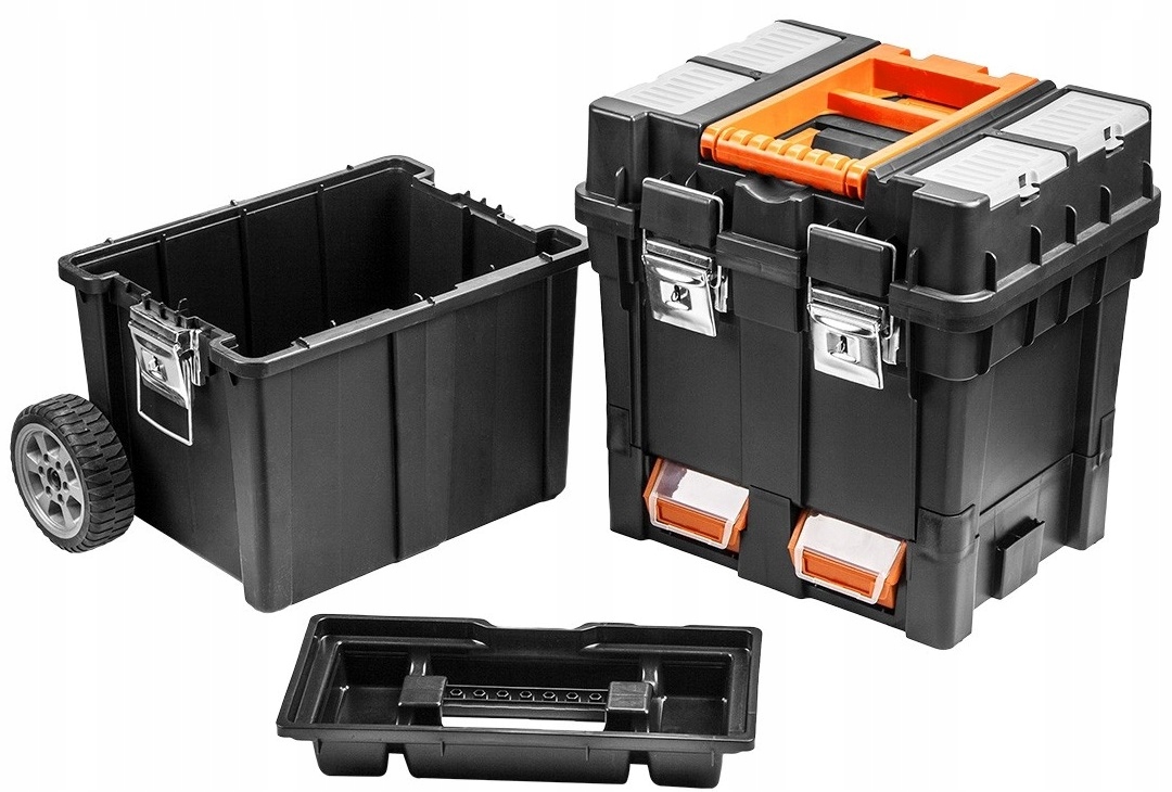 WARSZTAT MOBILNY, SKRZYNKA NARZĘDZIOWA Na kółkach Długość 40 cm