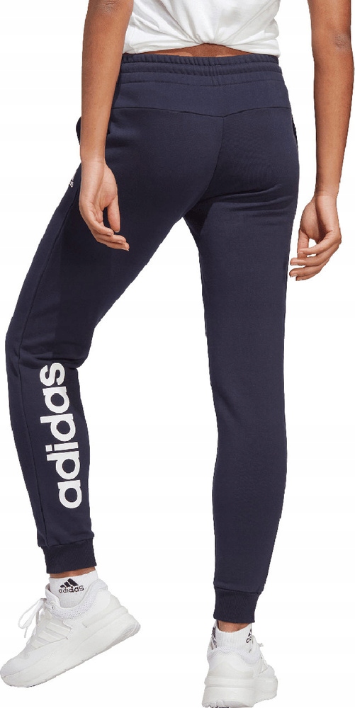 Dámské Kalhoty Adidas Essentials Linear French Terry Cuffed Granatow vel. Xs