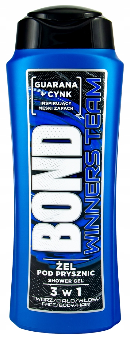 

Żel pod prysznic Bond Winners Team 3w1 400ml